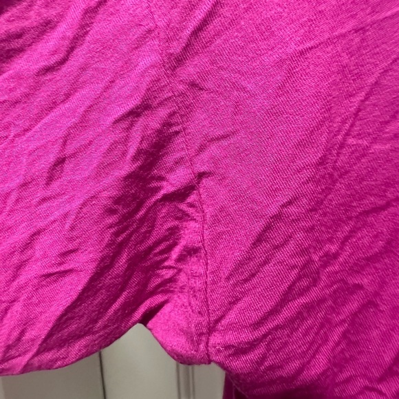 Free People Keeping On Cut Out Front Tie Sleeve Oversized Top Pink Size Medium - Picture 4 of 5